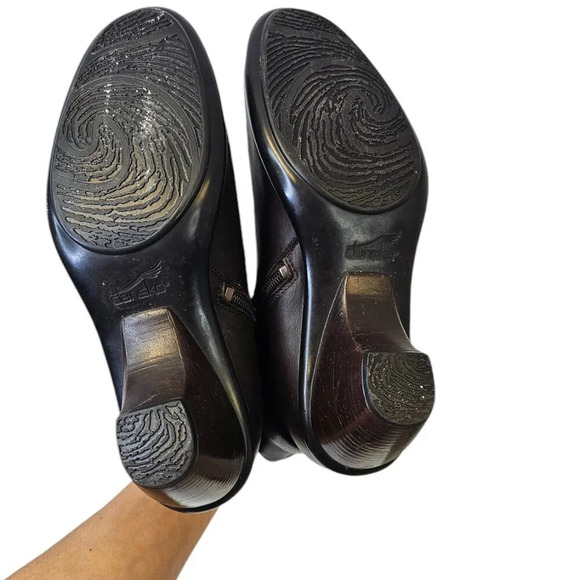 Dansko Womens Ryan Brown Leather Ankle Booties Size 41 US 10.5 - Picture 12 of 14
